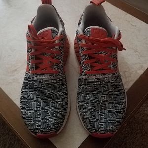 adidas NMD R2White Grey Solar Red